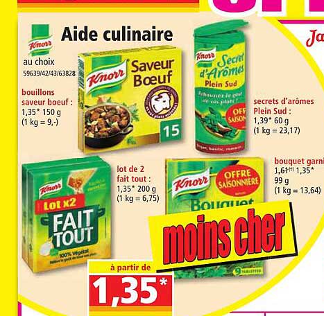 aide culinaire knorr