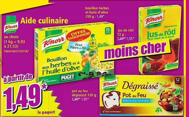 aide culinaire knorr