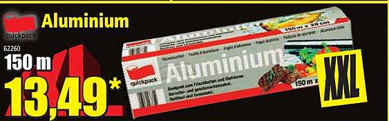 Aluminium Quickpack