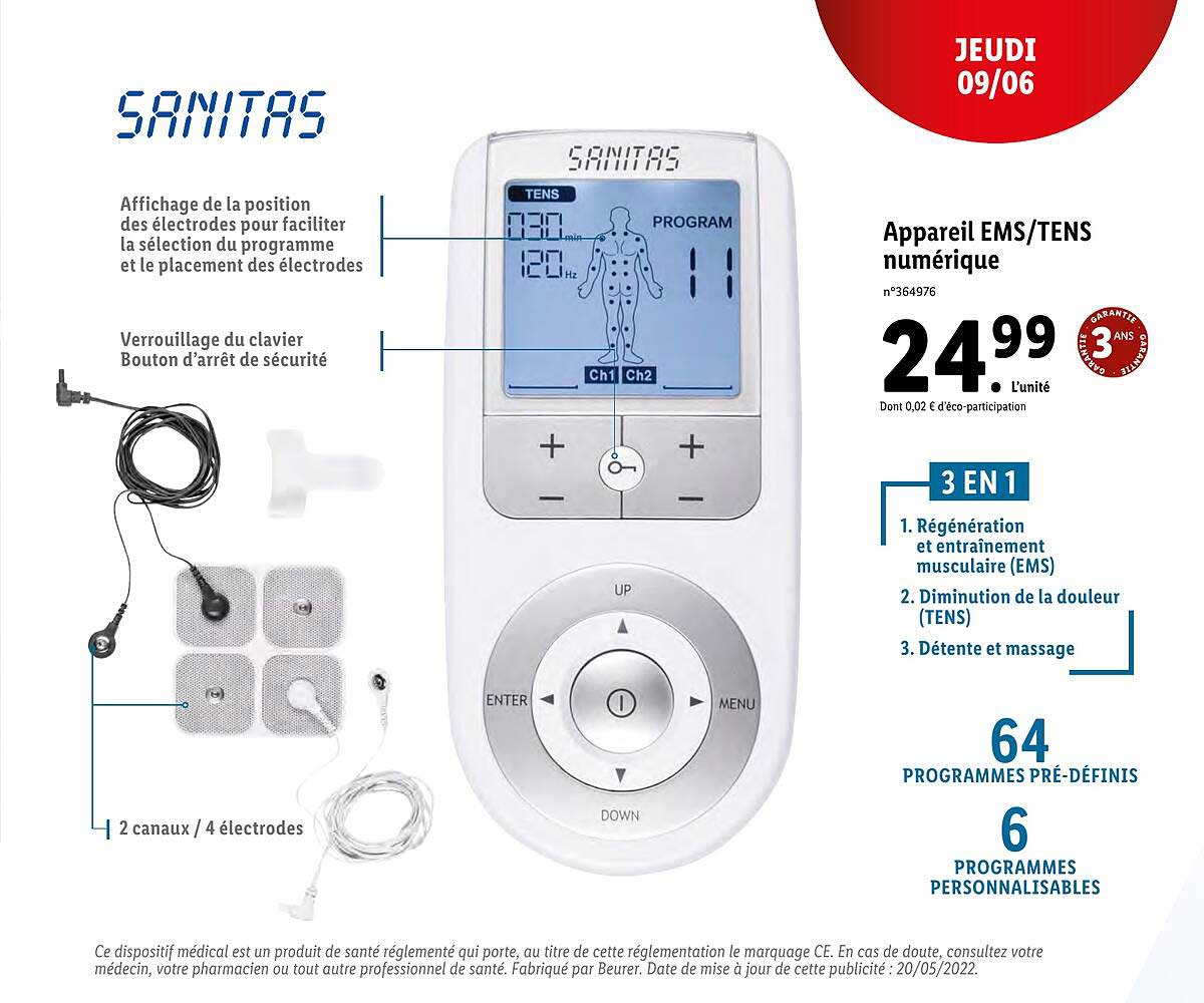 Appareil Ems-tens Numérique