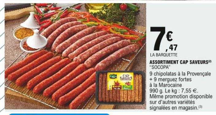 Assortiment Cap Saveurs "socopa"