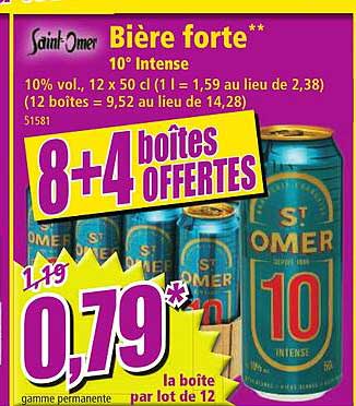 bière forte 10° intense saint-omer