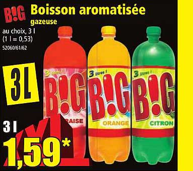 boisson aromatisée gazeuse big