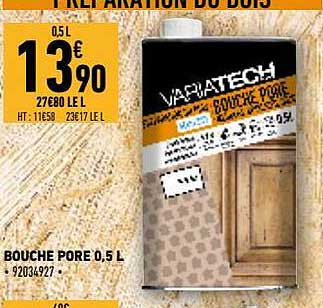 bouche pore 0,5l variatech