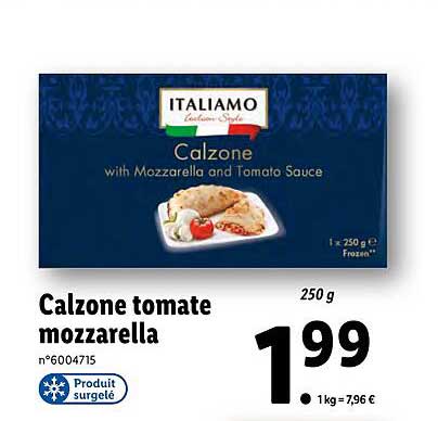 calzone tomate mozzarella italiamo