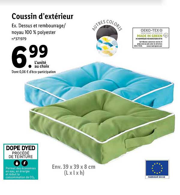 coussin d'extérieur