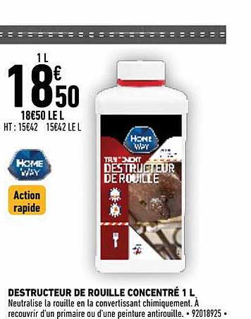 Destructeur De Rouille Concentré 1l Homeway