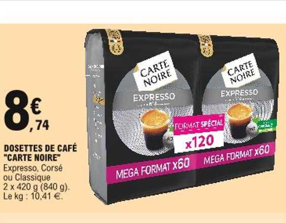 Dosettes De Café "carte Noire"