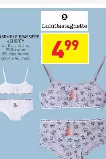 ensemble brassière + shorty lulu castagnette
