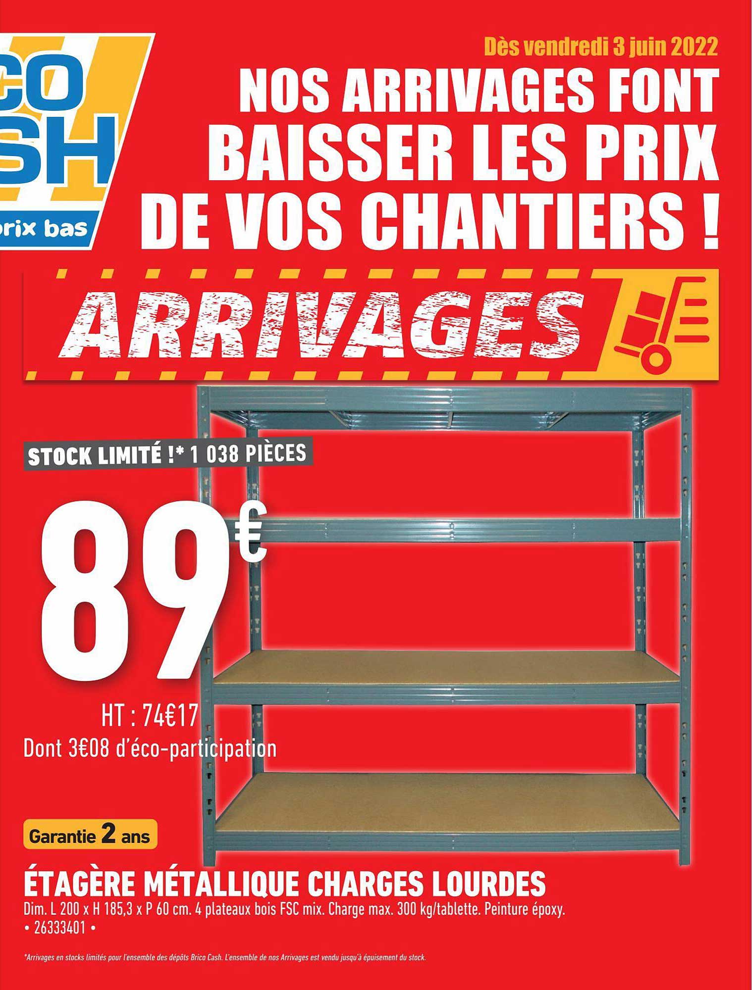 étagère métallique charges lourdes