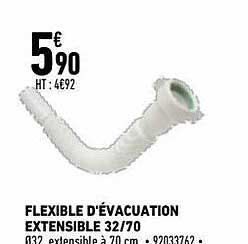 flexible d'évacuation extensible 32-70