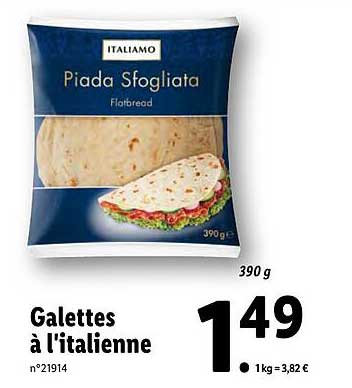 galettes à l'italienne italiamo