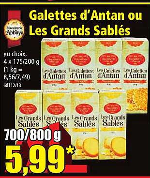 Galettes D'antan Ou Les Grands Sablés