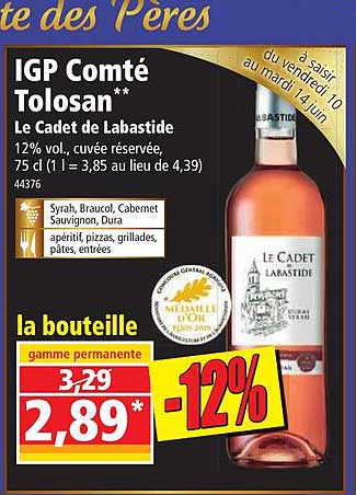 igp comté tolosan le cadet de labastide