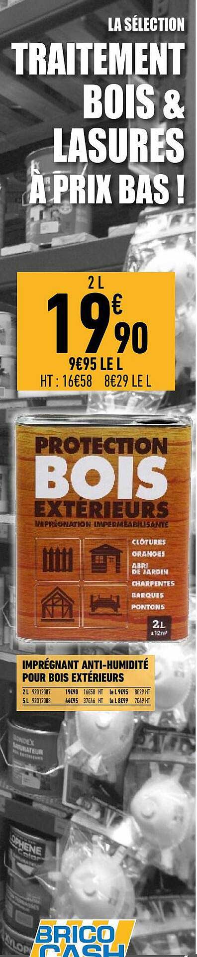 imprégnant anti-humidité pour bois extérieur