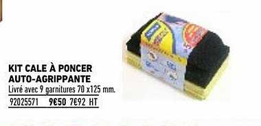 kit cale à poncer auto-agrippante