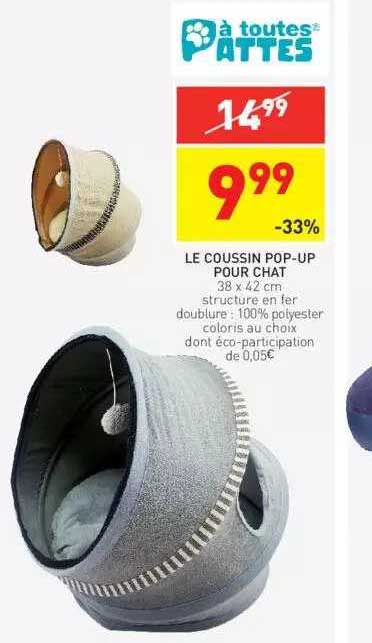 le coussin pop-up pour chat