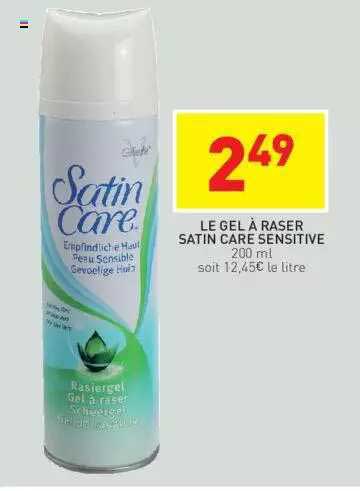 le gel à raser satin care sensitive