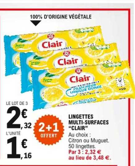 lingettes multi-surfaces "clair"
