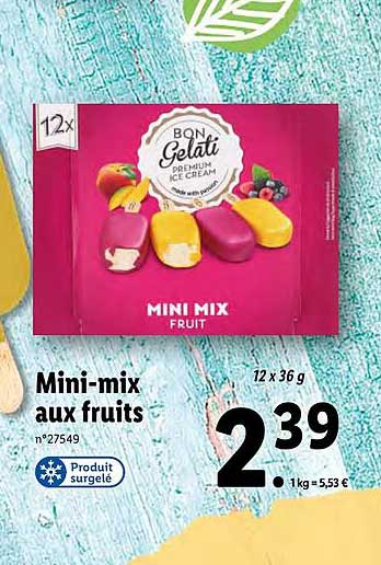 Mini-mix Aux Fruits Bon Gelati