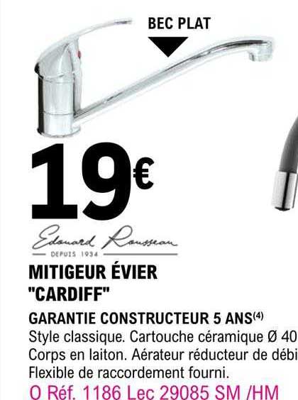 Mitigeur évier "cardiff"