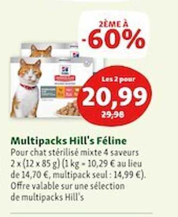 multipacks hill's féline