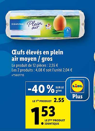 oeufs élevés en plein air moyen-gros