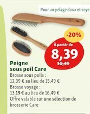 peigne sous poil care