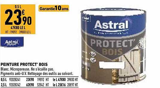 peinture protect bois astral