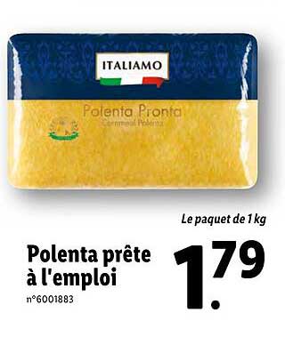 polenta prête à l'emploi italiamo