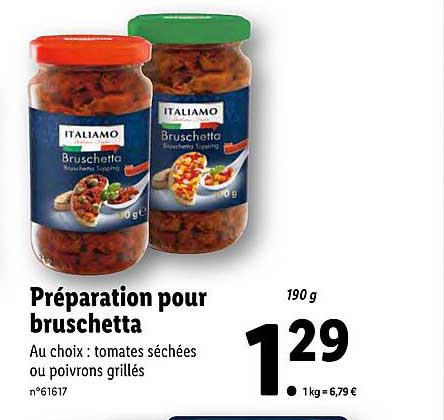 Préparation Pour Bruschetta Italiamo