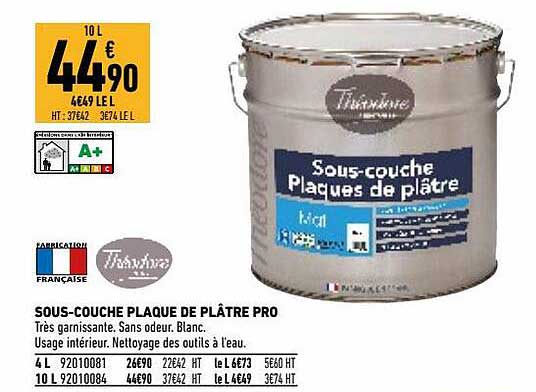 Sous-couche Plaque De Plâtre Pro Théodore