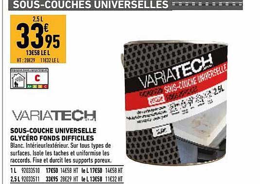 sous-couche universelle glycéro fonds difficiles variatech