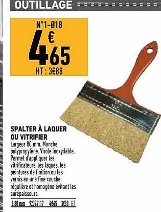 spalter à laquer ou vitrifier