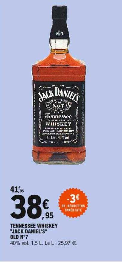 tennessee whisky "jack daniel's" old n°7