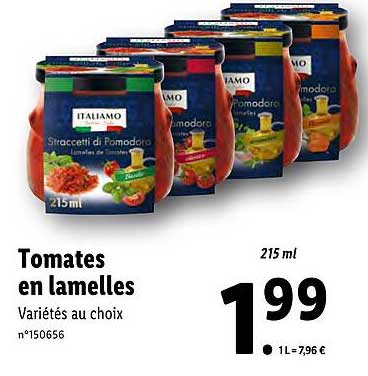 Tomates En Lamelles Italiamo
