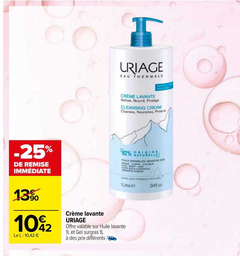 crème lavante uriage