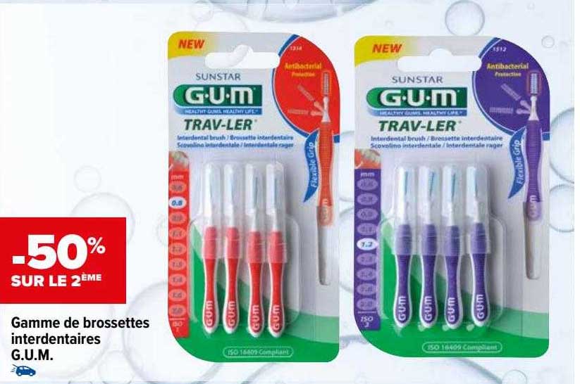 gamme de brossettes interdentaires g.u.m.