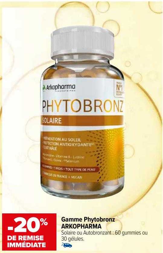 gamme phytobronz arkopharma