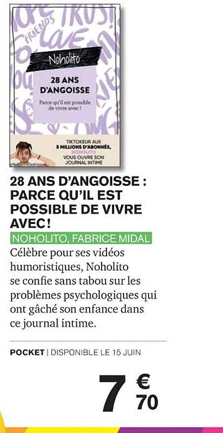 28 ans d'angoisse : parce qu'il est possible de vivre avec ! - noholito, fabrice midal