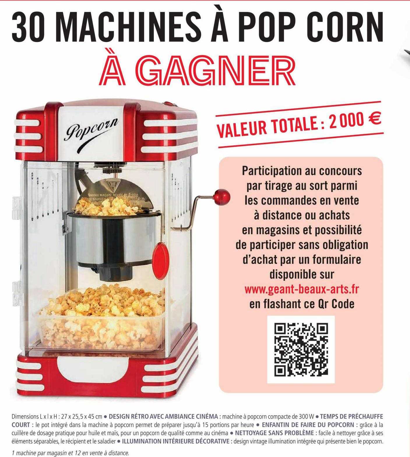 30 machines à pop corn
