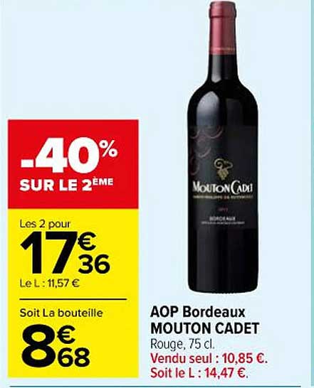 aop bordeaux mouton cadet