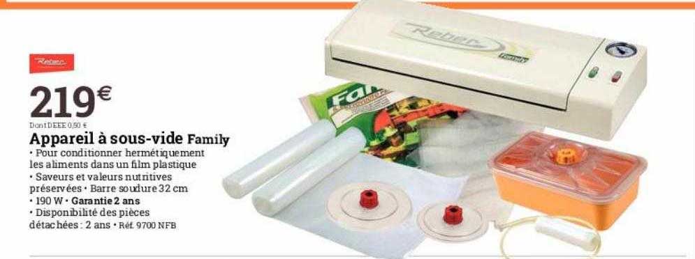 appareil à sous-vide family