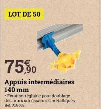 Appuis Intermédiaires 140 Mm