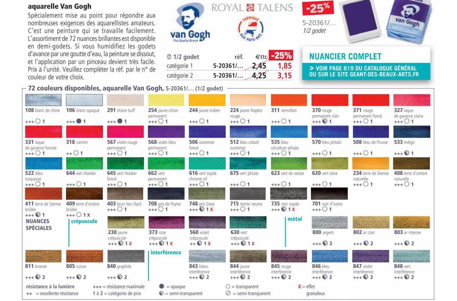 aquarelle van gogh royal talens