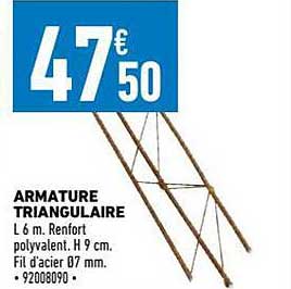 armature triangulaire