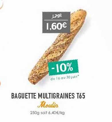 Baguette Multigraines T65