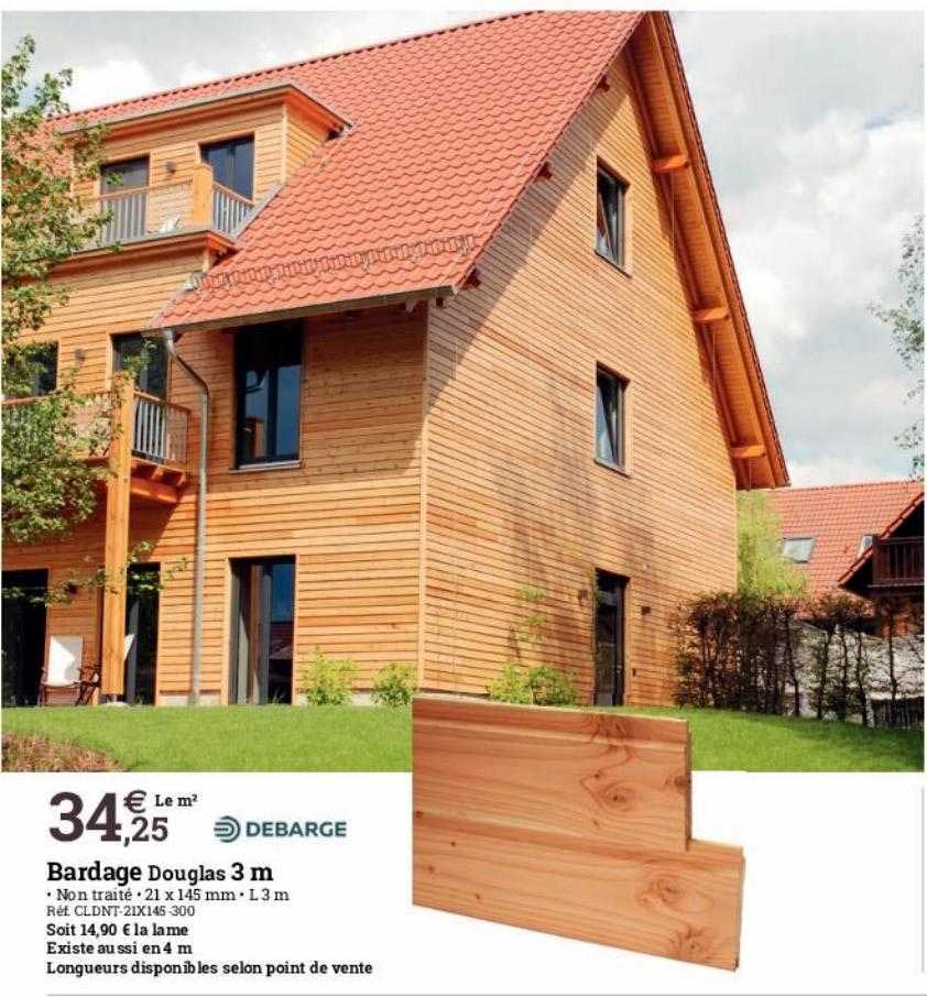 bardage douglas 3 m debarge