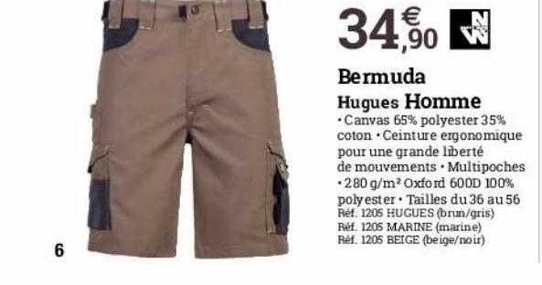 bermuda hugues homme