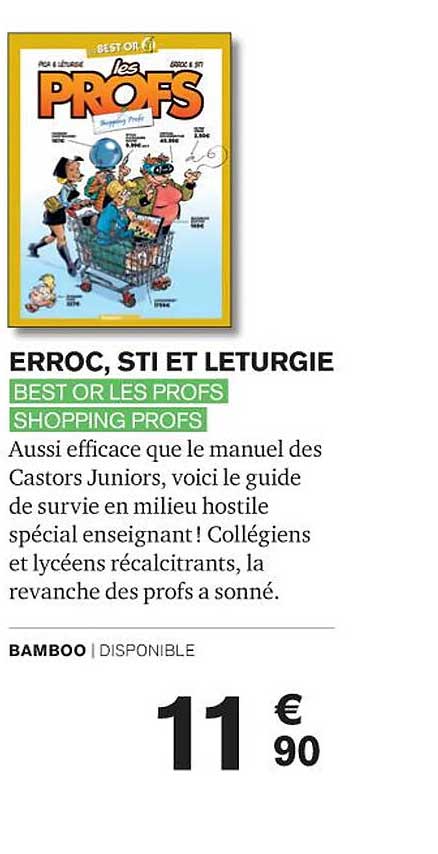 best or les profs shopping profs - erroc, sti et leturgie